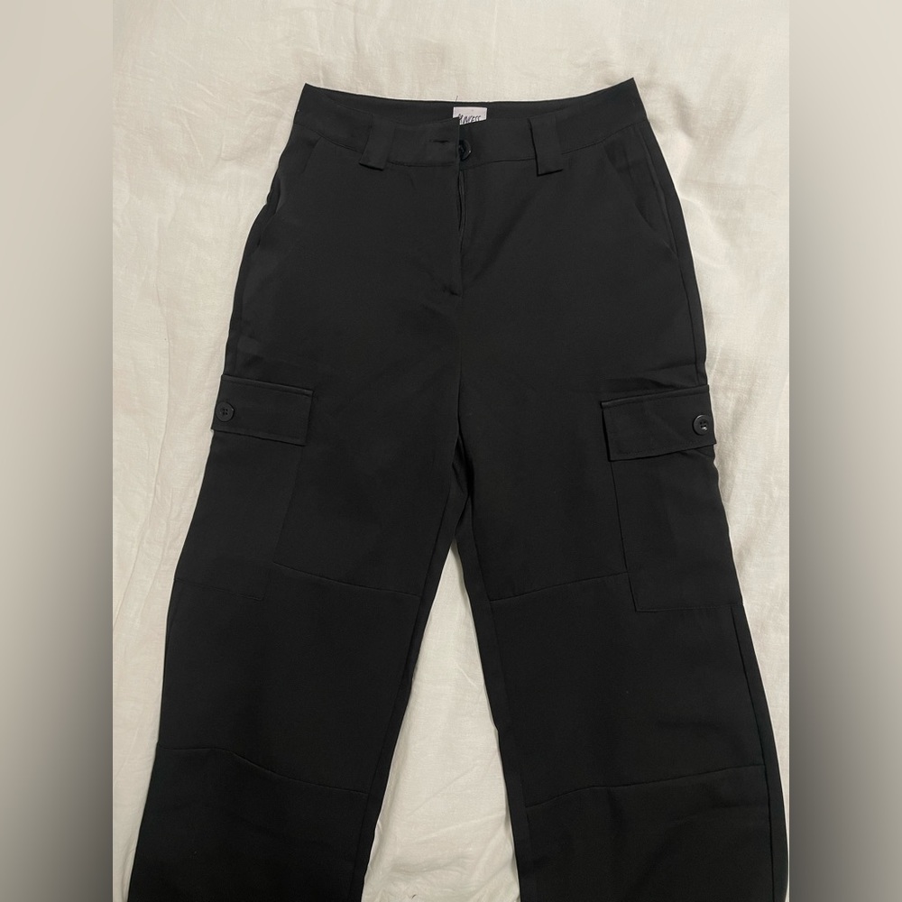 Black cargo pants